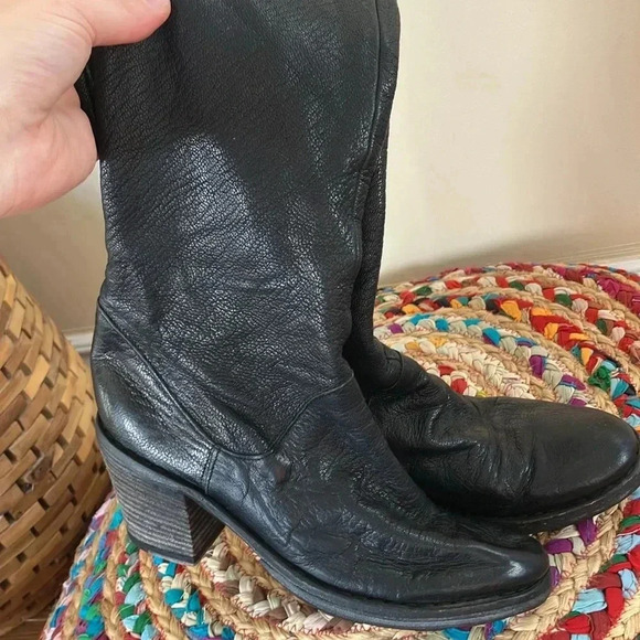 Fiorentini + Baker black leather  high boots - Picture 7 of 10